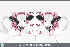 GorgeousAnimals Pink Drips Mug Wrap design.