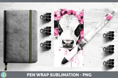 GorgeousAnimals Pink Drips Pen Wrap design.