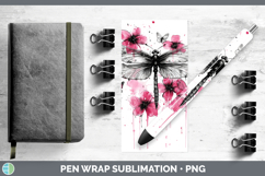 GorgeousAnimals Pink Drips Pen Wrap design.