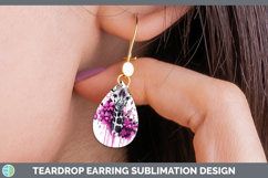 GorgeousAnimals Pink Drips Teardrop Earrings design.