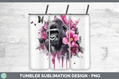 GorgeousAnimals Pink Drips Tumbler design.