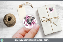 GorgeousAnimals Pink Drips Stickers design.