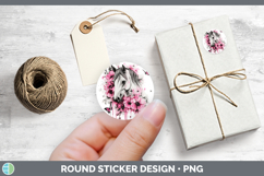 GorgeousAnimals Pink Drips Stickers design.