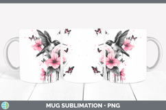 GorgeousAnimals Pink Drips Mug Wrap design.