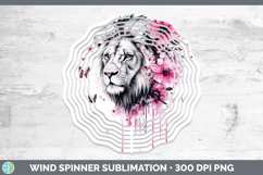GorgeousAnimals Pink Drips Wind Spinner design.
