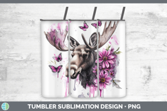 GorgeousAnimals Pink Drips Tumbler design.