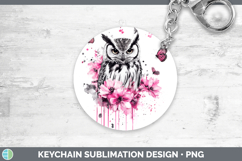 GorgeousAnimals Pink Drips Keychain design.