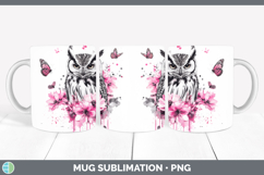 GorgeousAnimals Pink Drips Mug Wrap design.