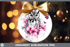 GorgeousAnimals Pink Drips Ornament design.