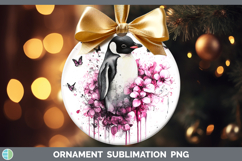 GorgeousAnimals Pink Drips Ornament design.