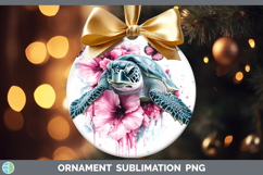 GorgeousAnimals Pink Drips Ornament design.