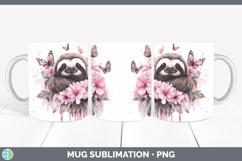 GorgeousAnimals Pink Drips Mug Wrap design.