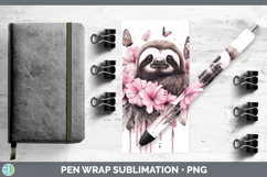 GorgeousAnimals Pink Drips Pen Wrap design.
