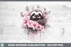 GorgeousAnimals Pink Drips Wind Spinner design.