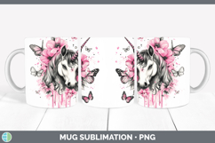 GorgeousAnimals Pink Drips Mug Wrap design.