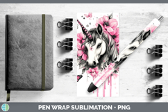 GorgeousAnimals Pink Drips Pen Wrap design.