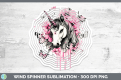 GorgeousAnimals Pink Drips Wind Spinner design.