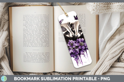 GorgeousAnimals Purple Drips Bookmark design.