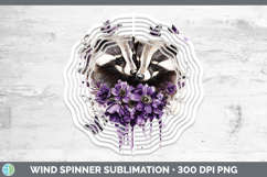 GorgeousAnimals Purple Drips Wind Spinner design.