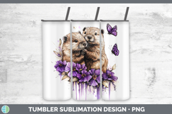 GorgeousAnimals Purple Drips Tumbler design.