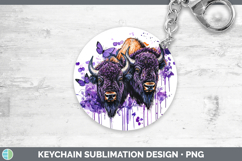 GorgeousAnimals Purple Drips Keychain design.