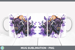 GorgeousAnimals Purple Drips Mug Wrap design.