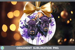 GorgeousAnimals Purple Drips Ornament design.