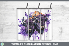 GorgeousAnimals Purple Drips Tumbler design.