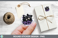 GorgeousAnimals Purple Drips Stickers design.