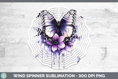 GorgeousAnimals Purple Drips Wind Spinner design.