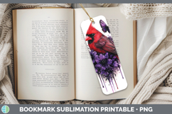 GorgeousAnimals Purple Drips Bookmark design.