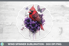 GorgeousAnimals Purple Drips Wind Spinner design.