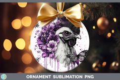 GorgeousAnimals Purple Drips Ornament design.