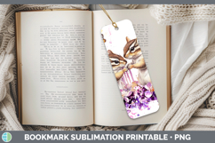 GorgeousAnimals Purple Drips Bookmark design.
