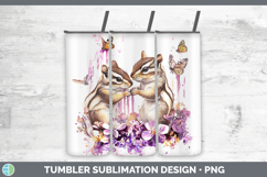 GorgeousAnimals Purple Drips Tumbler design.
