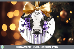 GorgeousAnimals Purple Drips Ornament design.