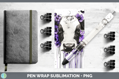 GorgeousAnimals Purple Drips Pen Wrap design.