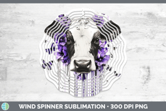 GorgeousAnimals Purple Drips Wind Spinner design.