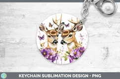 GorgeousAnimals Purple Drips Keychain design.