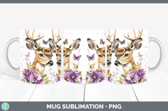 GorgeousAnimals Purple Drips Mug Wrap design.