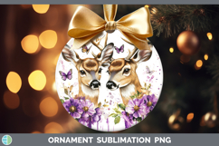 GorgeousAnimals Purple Drips Ornament design.