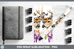 GorgeousAnimals Purple Drips Pen Wrap design.