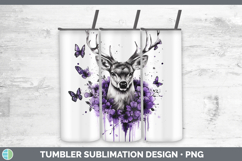GorgeousAnimals Purple Drips Tumbler design.
