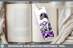 GorgeousAnimals Purple Drips Bookmark design.