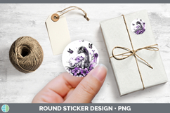 GorgeousAnimals Purple Drips Stickers design.