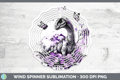 GorgeousAnimals Purple Drips Wind Spinner design.