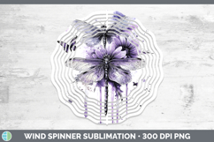 GorgeousAnimals Purple Drips Wind Spinner design.