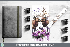 GorgeousAnimals Purple Drips Pen Wrap design.