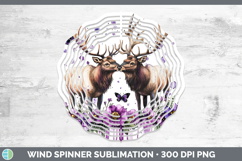 GorgeousAnimals Purple Drips Wind Spinner design.