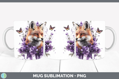 GorgeousAnimals Purple Drips Mug Wrap design.